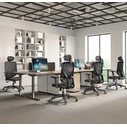 Vero Office Ergostyle 2040 Black Office Chair with Headrest and Adjustable Arms