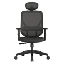Vero Office Ergostyle 2040 Black Office Chair with Headrest and Adjustable Arms