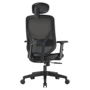 Vero Office Ergostyle 2040 Black Office Chair with Headrest and Adjustable Arms