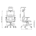 Vero Office Ergostyle 2040 Black Office Chair with Headrest and Adjustable Arms