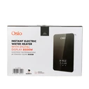 Osio Bathroom Wall Mounted Electric Instant Water Heater Black 8.5 kW With Digital Display