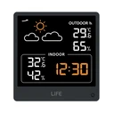LiFE Meteorological Station with Wireless External Sensor and Clock LA PUSH