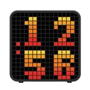 LiFE PIXEL Επιτραπέζιο ψηφιακό ρολόι ξυπνητήρι με έγχρωμη οθόνη RGB LED pixel art