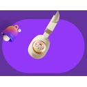 KIDDOBOO Delulu Bluetooth Headphones Gold KBKID5GLD