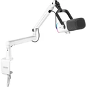 Fifine TAM8W Σετ Μικρόφωνο Shock Mounted (USB, USB Type-C, 3.5mm) Cardioid - Λευκο