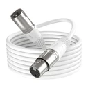 Fifine Καλώδιο XLR αρσενικό - Λευκό 1,8 m (L9C)