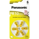 Panasonic Μπαταρίες Ακουστικών Βαρηκοΐας Zinc Air 1,4V 6τμχ PR10
