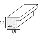 Κορνίζα Τοίχου Deknudt S44CH1 30x40 Wood Oak