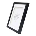 Κορνίζα Τοίχου Deknudt S65KK2 black 15x20 Wood double Passepartout