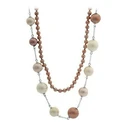 Misaki Double Necklace Brown 40CM+37CM (QCRNTERRAMULTI)