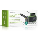 Nedis RDDBCR2000GN Portable Solar DAB+ Radio with USB - Black/Green