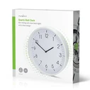 NEDIS Ρολόι τοίχου αθόρυβο λευκό CLWA1226WT