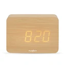 NEDIS Επιτραπέζιο ψηφιακό ρολόι ξυπνητήρι με ένδειξη ώρας ημερομηνίας και εσωτερικής θερμοκρασίας