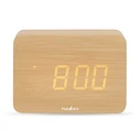 NEDIS Επιτραπέζιο ψηφιακό ρολόι ξυπνητήρι με ένδειξη ώρας ημερομηνίας και εσωτερικής θερμοκρασίας