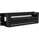 Lanview 3U 19" Electrical DIN Rail Module Black - RAX630BL