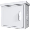Lanview Midi Radius Pole-Mounted CCTV Cabinet for 4 Cameras - White (Model RCCTV002)