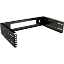 Lanview 19" 2U Adjustable Depth Open Frame Wall Mount Rack - Black (Set of 2)