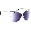 Ana Hickmann Women's Sunglasses Silver Metal Frame Blue Gradient Lens AH3173 03A (AH3173-14003A)