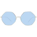 Ana Hickmann Women's Sunglasses Gold Metal Frame with Blue Lens HI3055 04B