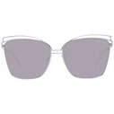 Ana Hickmann Women's Sunglasses Silver Metal Frame with Purple Gradient Lenses HI3049 03B (61/15/145)