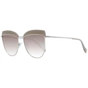 Ana Hickmann Women's Sunglasses Silver Metal Frame Brown Gradient Lens AH3190 02S