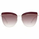 Ana Hickmann Women's Sunglasses Rose Gold Metal Frame with Degraded Mirror Lens AH3190 D01