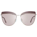 Ana Hickmann Women's Sunglasses Rose Gold Metal Frame with Degraded Mirror Lens AH3190 D01