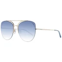 Ana Hickmann Women's Sunglasses with Gold Metal Frame and Blue Degrade Lenses HI3076 04F