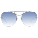 Ana Hickmann Women's Sunglasses with Gold Metal Frame and Blue Degrade Lenses HI3076 04F