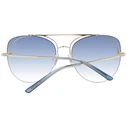 Ana Hickmann Women's Sunglasses with Gold Metal Frame and Blue Degrade Lenses HI3076 04F