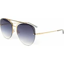 Ana Hickmann Women's Sunglasses with Gold Metal Frame and Blue Degrade Lenses HI3076 04F