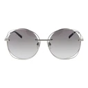 Ana Hickmann Women's Sunglasses HI3078 03A - Silver Metal Frame, Grey Degrade Lenses