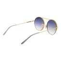 Ana Hickmann Unisex Sunglasses HI3082 06A — Gold Metal Frame with Blue Degrade Lenses