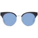 Ana Hickmann Women's Sunglasses - Black Acetate Frame, Blue Lens, Model HI9164 H01