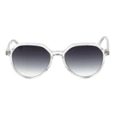 Ana Hickmann Women's Sunglasses with Blue Acetate Frame and Grey Gradient Lenses HIY9001 T01