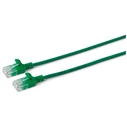 Microconnect U/UTP Cat6a Slim 0.5 m Green Ethernet Cable V-UTP6A005G-SLIM