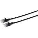 Microconnect U/UTP Cat6a Slim 10M Black Unshielded Network Cable (V-UTP6A10S-SLIM) - Patchcord RJ45