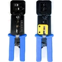 MicroConnect Πρέσα Ακροδεκτών Δικτύου RJ12 RJ11 RJ45 με Απογυμνωτή