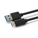 Microconnect USB-C (male) to USB-A (male) USB 3.2 Gen 1 Cable, 1.5 m, Black