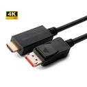 MicroConnect Μετατροπείς Αντάπτορες DisplayPort male HDMI male 1m Μαύρο MC DP HDMI 1004K