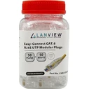 Lanview Network Cables RJ 45 Plug 50 pcs