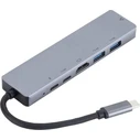 eSTUFF Μετατροπέας USB-C Docking Station με HDMI 4K PD Ethernet Γκρι