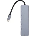 eSTUFF Μετατροπέας USB-C Docking Station με HDMI 4K PD Ethernet Γκρι