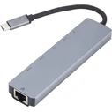 eSTUFF Μετατροπέας USB-C Docking Station με HDMI 4K PD Ethernet Γκρι