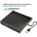 CoreParts External DVD CD Writer and Reader for Desktop Laptop Black MS DVDRW 3.0 013