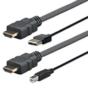 Vivolink Adaptors Cable HDMI male - HDMI male / USB-A male 3m Black