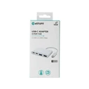 eSTUFF Μετατροπείς Αντάπτορες Hub 4 Θυρών USB-C USB 3.2 Λευκό ES625002