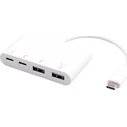 eSTUFF Μετατροπείς Αντάπτορες Hub 4 Θυρών USB-C USB 3.2 Λευκό ES625002