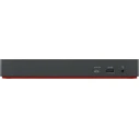 Lenovo ThinkPad USB C Docking Station with HDMI DisplayPort 4K PD Ethernet and 3 Monitor Support Black