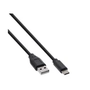 MicroConnect USB-C male to USB-A Cable Black 5m
